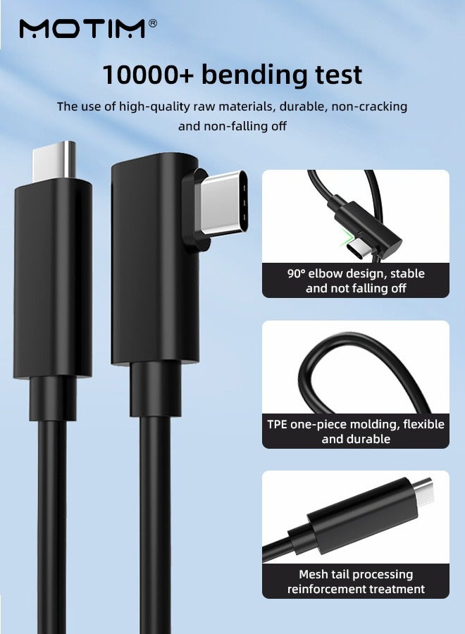 16 FT VR Link Cable Compatible with Oculus Quest 1/2 and PC/Steam VR, Virtual Reality Headset Cable USB C to C for Quest 2, 5Gbps High Speed Data Transfer Fast Charging PC VR