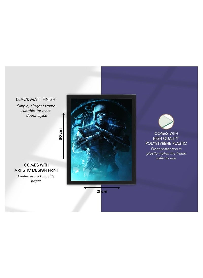 إطار ملصق فني للحائط الرقمي  مورتال كومبات سب زيرو 21 × 30 سم