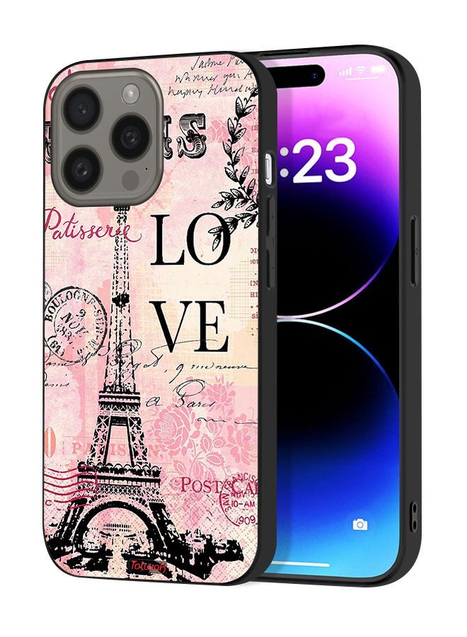 Tolwak Apple iPhone 15 Pro Protective Case Cover Paris Love - Image 1