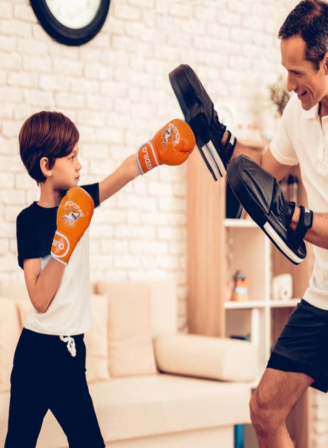 Redipo Kids Boxing Gloves, Youth Boxing Training Gloves for Kids 3-9 Year Boys and Girls, 4&6OZ Fighting Gloves, Punching Bag Kickboxing Thai Mitts MMA Training Sparring Gloves - Image 5