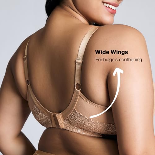 NYKD (NYB101 Cotton Non Padded & Non Wired Everyday Bra for Women | M-Frame Structure for Bounce Control with Full Coverage & Super Soft Wide Straps - Nude - Image 5