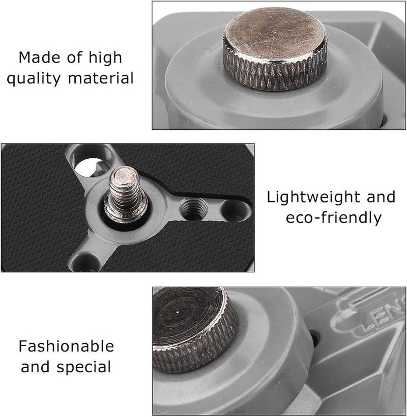 كلاراكو لوحة فك سريع، استبدال لوحات فك سريع سداسية عالمية 3049 برغي 1/4 بوصة لملحقات استوديو الصور Manfrotto 030-14 RC0 3063 - Image 4