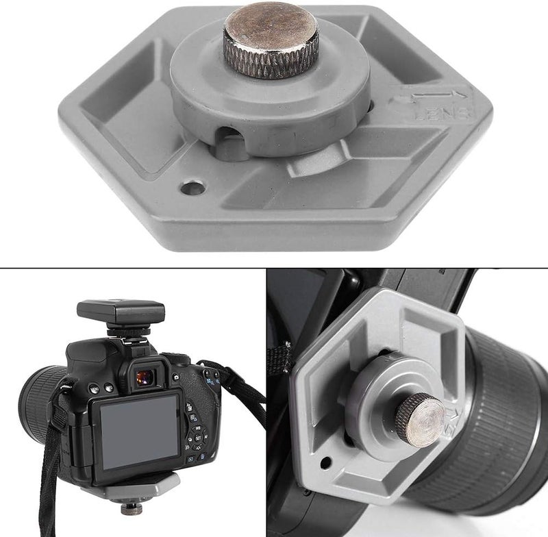 كلاراكو لوحة فك سريع، استبدال لوحات فك سريع سداسية عالمية 3049 برغي 1/4 بوصة لملحقات استوديو الصور Manfrotto 030-14 RC0 3063 - Image 5