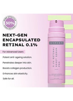 HYPHEN 0.1% Retinal Reset Serum Pro | 30% More Effective Than Retinol Serum| Advanced Anti Ageing Face Serum | Reduces Fine Lines & Wrinkles | Serum For Women And Men | Boosts Collagen, Hydrates & Soothes Skin-30 Ml  - Image 3