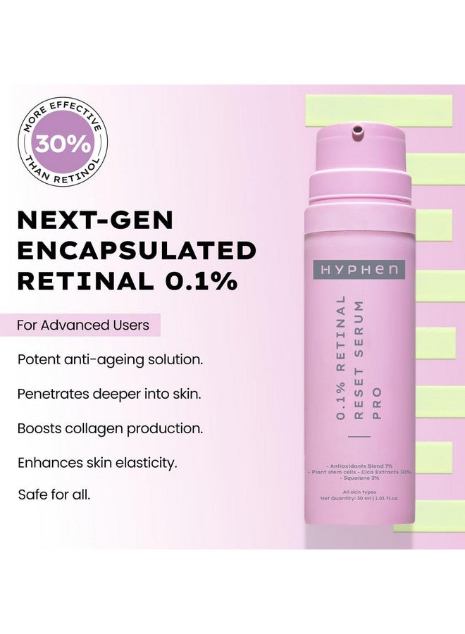 HYPHEN 0.1% Retinal Reset Serum Pro | 30% More Effective Than Retinol Serum| Advanced Anti Ageing Face Serum | Reduces Fine Lines & Wrinkles | Serum For Women And Men | Boosts Collagen, Hydrates & Soothes Skin-30 Ml - Image 3