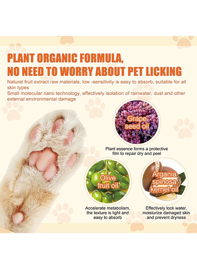 YEGBONG 50g Dog Paw Balm Pet Paw Wax Moisturizer Paw Pad Lotion Protects and Heals Dry Cracked Damaged Paws Foot Pads for Cats Dogs  - Image 2