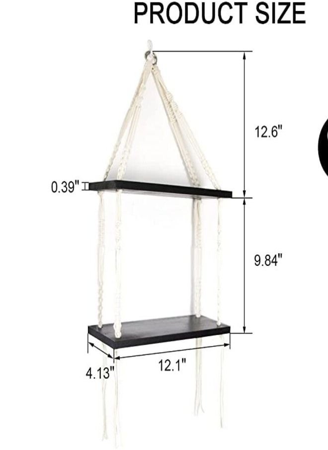 Generic - Hanging Shelf Unit To Hang On The Wall (Black) - Image 1