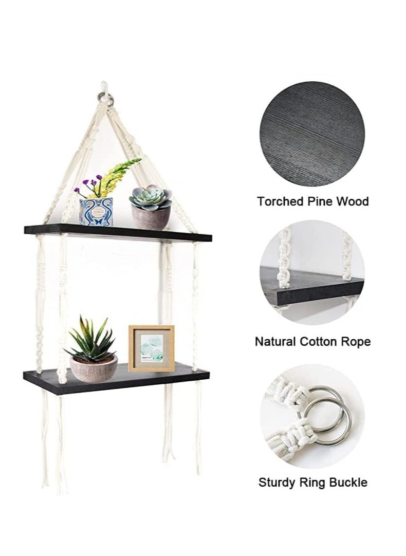 Generic - Hanging Shelf Unit To Hang On The Wall (Black) - Image 1