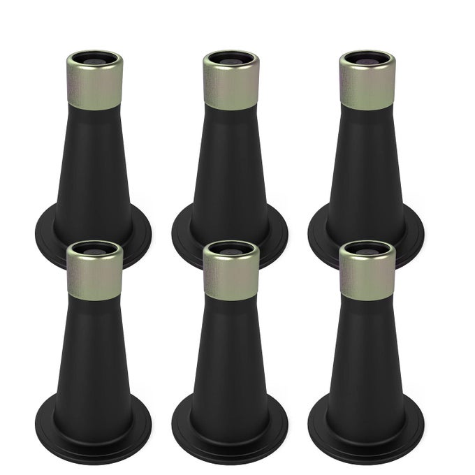 6 PCS BED FRAME FEETFEET FOR REPLACE WHEELSRISERS FOR BED FRAMEPREVENT SLIDING PLASTIC REINFORCED BED RISERSFITS OVER A STANDARD BED FOOT