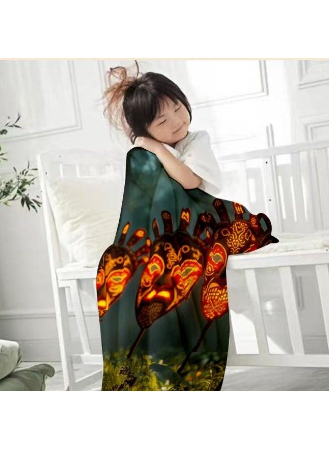 general Children's or student cartoon flannel thin blanket (warm and comfortable, suitable for sleep, games) 100cm*150cm - 68 - Image 1