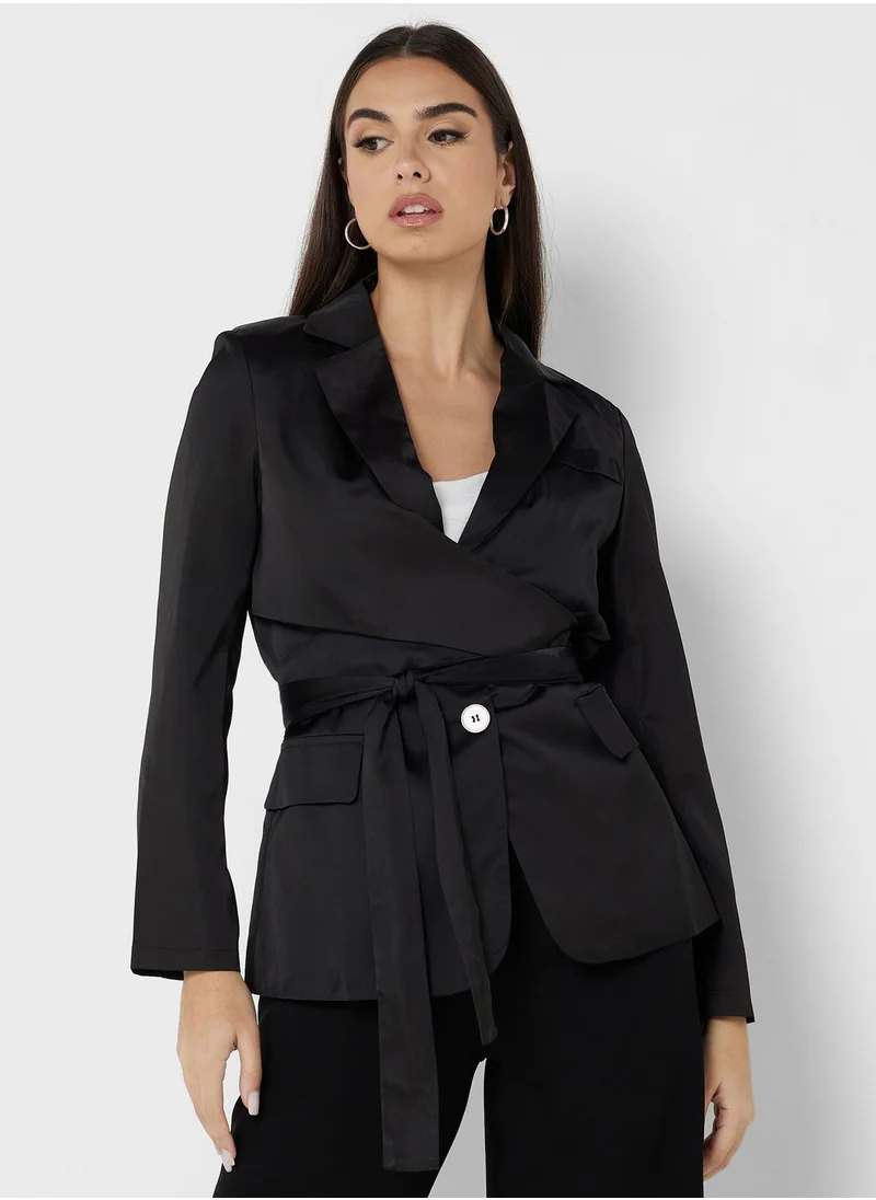 ELLA Blazer With Tie Detail