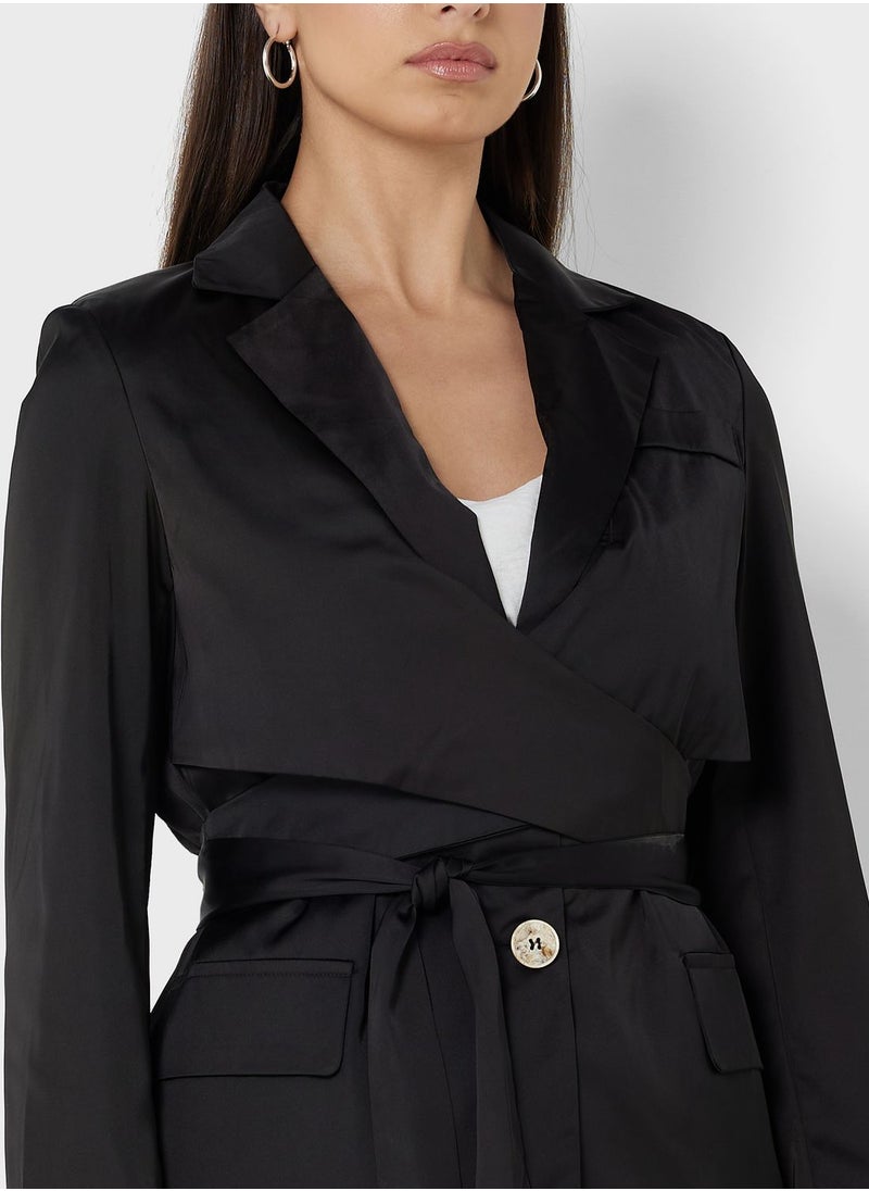 ELLA Blazer With Tie Detail  - Image 3