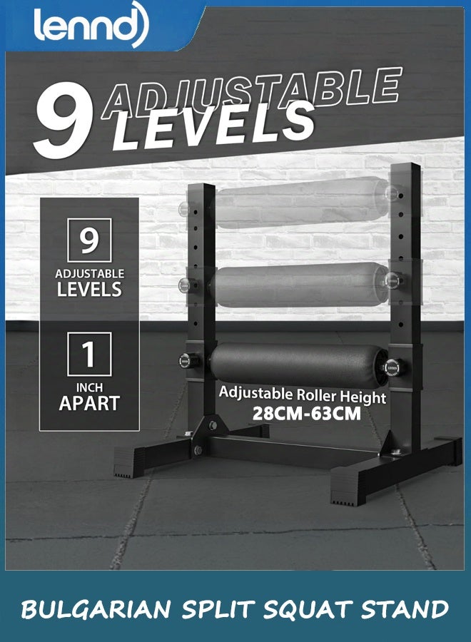 LENND Bulgarian Split Squat Stand, Single Leg Squat Roller, Single Leg Squat Stand, Lower Body Specialty Machine - Image 4