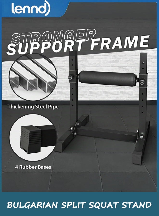 LENND Bulgarian Split Squat Stand, Single Leg Squat Roller, Single Leg Squat Stand, Lower Body Specialty Machine - Image 3