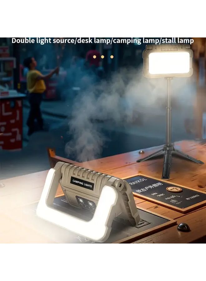 ABS Portable Camping Light with Tripod 4000mAh Battery USB Multi Function - Image 2