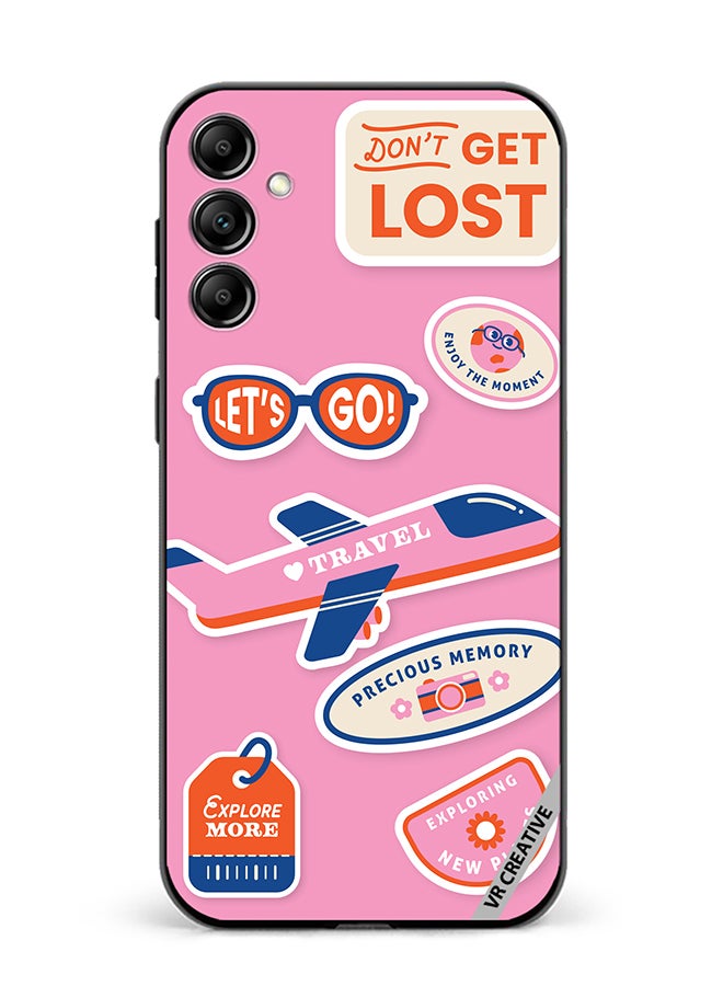 VR CREATIVE Protective Case Cover For Samsung Galaxy A55 Travel Sticker Design Multicolour - Image 1