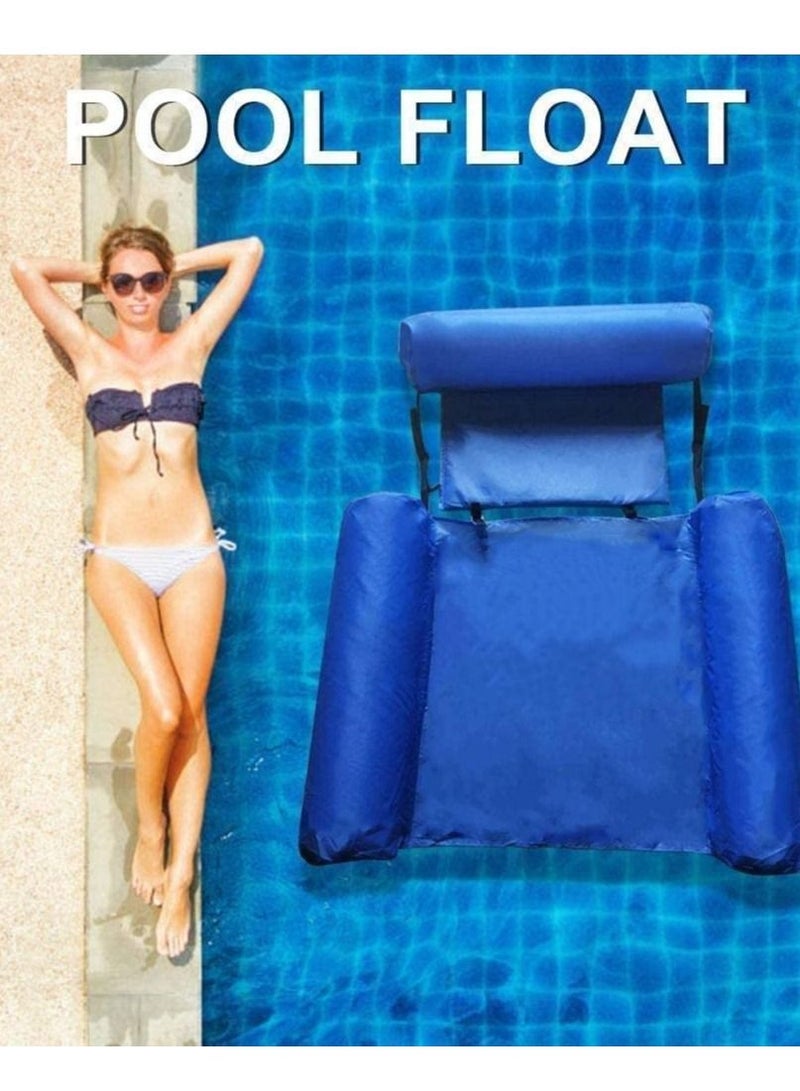 NIBEMINENT Summer Swimming Pool Hammock Floating Bed Portable Folding Inflatable Ring Air Mattress Water Accessories Beach Sports Lounger Chair For Adults Children - Image 3