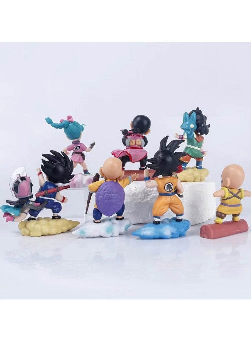 Dragon Ball Sun Wukong on the Colorful Clouds Master Roshi Yamcha Krillin and Bulma Figure Toys Ornaments - Image 3