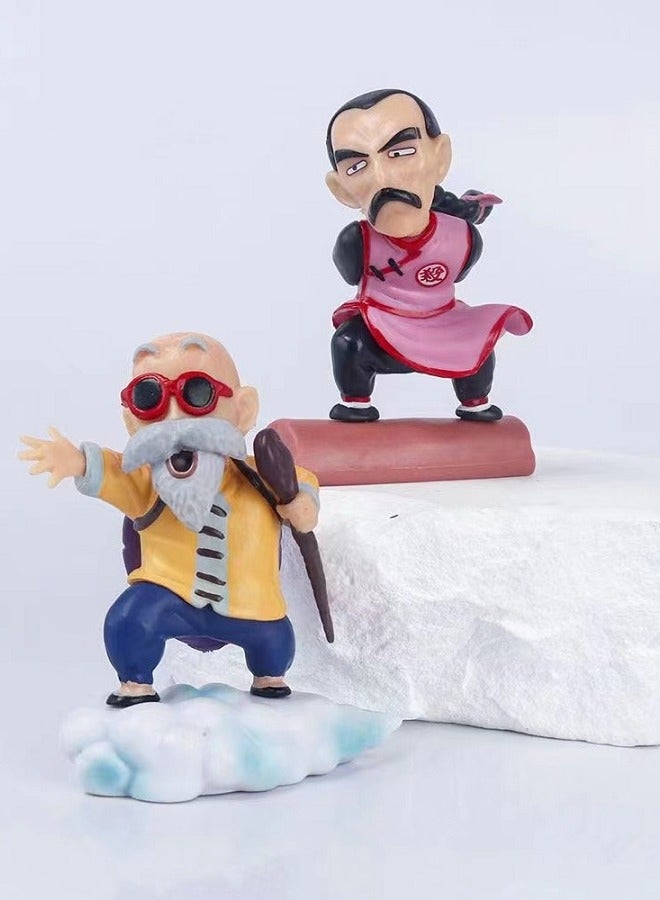 Dragon Ball Sun Wukong on the Colorful Clouds Master Roshi Yamcha Krillin and Bulma Figure Toys Ornaments - Image 5