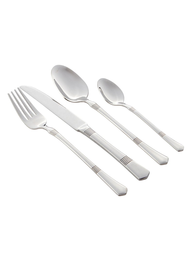 Dania 24 Pieces Stainless Steel Spoons Forks And Knives Set  - Image 1
