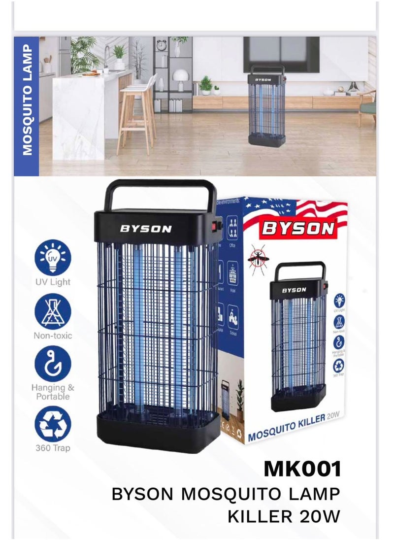 BYSON - BYSON Mosquito Killer Lamp 20W 861sq/80m² Range 21.5x12x46cm Aluminium Alloy/ABS 220-240V - Image 1