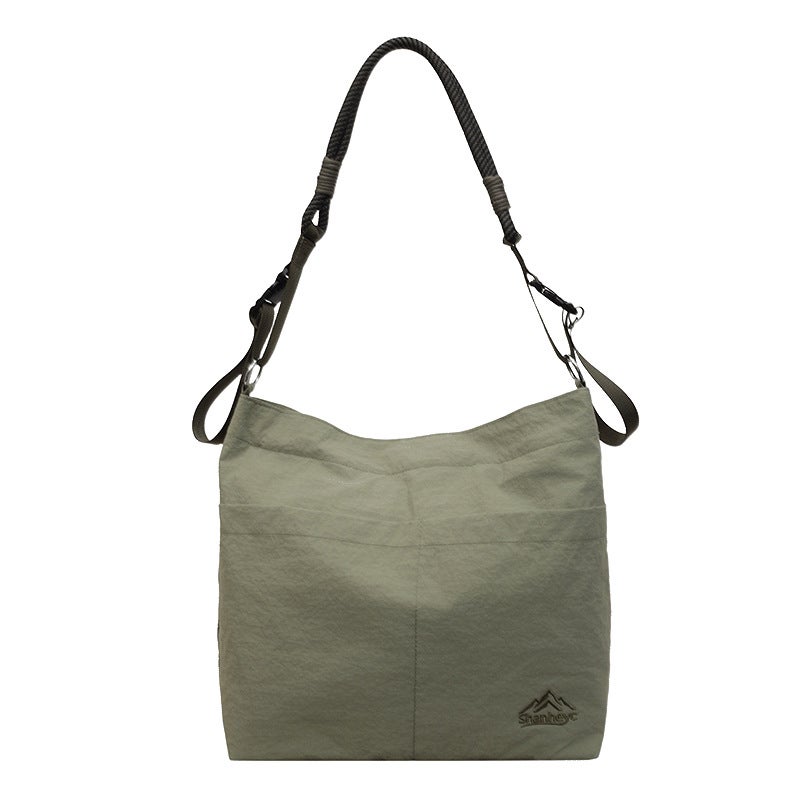 Women's Casual Nylon Drawstring Shoulder Bag Tote - Image 5