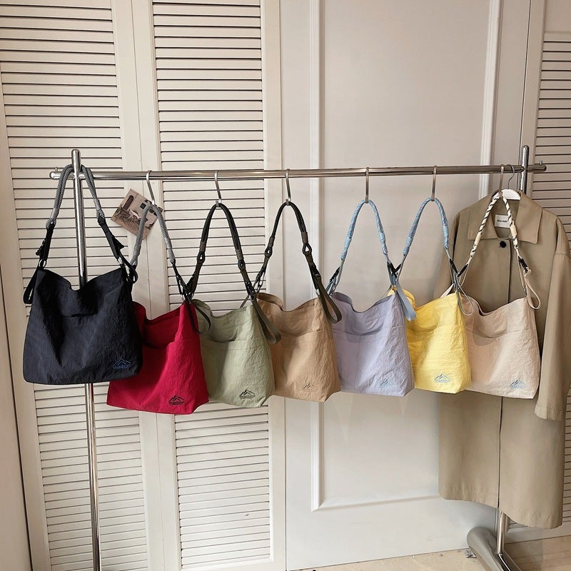Women's Casual Nylon Drawstring Shoulder Bag Tote - Image 3