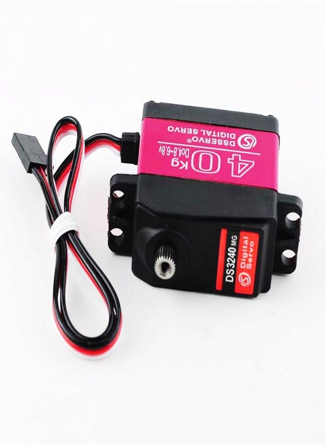 Stemedu 40KG Digital Servo High Speed Servo Motor 45 kg/cm.at (6.8V), Full Metal Gear Servo DS3240 for 1/8 1/10 1/12 Scale RC Boats and Cars (Control Angle 270°, Pack of 2) - Image 3