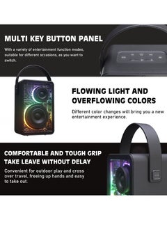 Lenyes Lenyes S860 Wireless Speaker -Bluetooth 5.2-Support TF card USB drive AUX playback-15h playtime  - Image 2