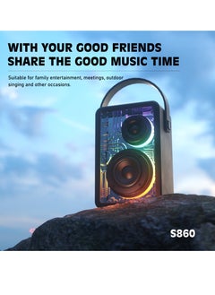 Lenyes Lenyes S860 Wireless Speaker -Bluetooth 5.2-Support TF card USB drive AUX playback-15h playtime  - Image 3