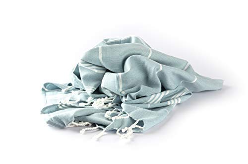 ROSSLYN Bath/Beach Towel Ultra Soft, Absorbent & Quick Dry Towel for Bath, Beach, Pool, Travel, Spa and Yoga 76x152 cm (Grey) (sea Blue) - Image 2
