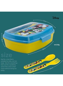 Disney Stor Funny Sandwich Box Withcutlery Mickey Mouse Fun-Tastic  - Image 3