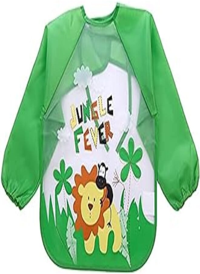 Generic - SIZOO - Bibs & Burp Cloths - Cartoon Animals Baby Bibs Waterproof Colorful Children Bib Full Sleeve Bibs Children Apron Long Sleeve Feeding Bibs DS19 (10) - Image 1