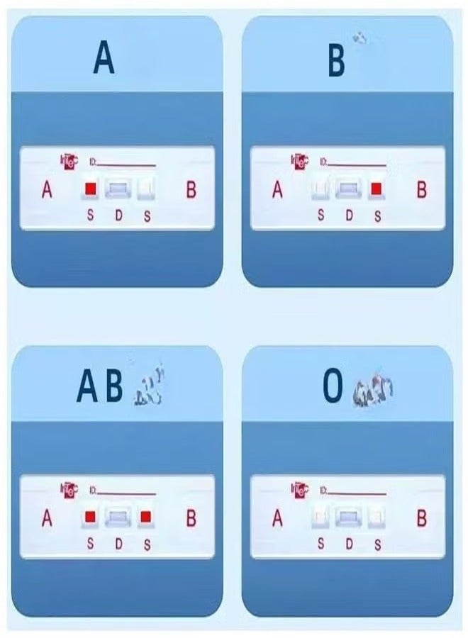Generic Blood Typing Kit  Blood Type Test Card Check Blood Type Identification Test Blood Type Kit  - Image 3
