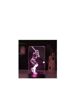 Generic SM4U 3D Illusion LED Night Light,7 Colors Gradual Changing Touch Switch USB Table Lamp for Holiday Gifts or Home 
