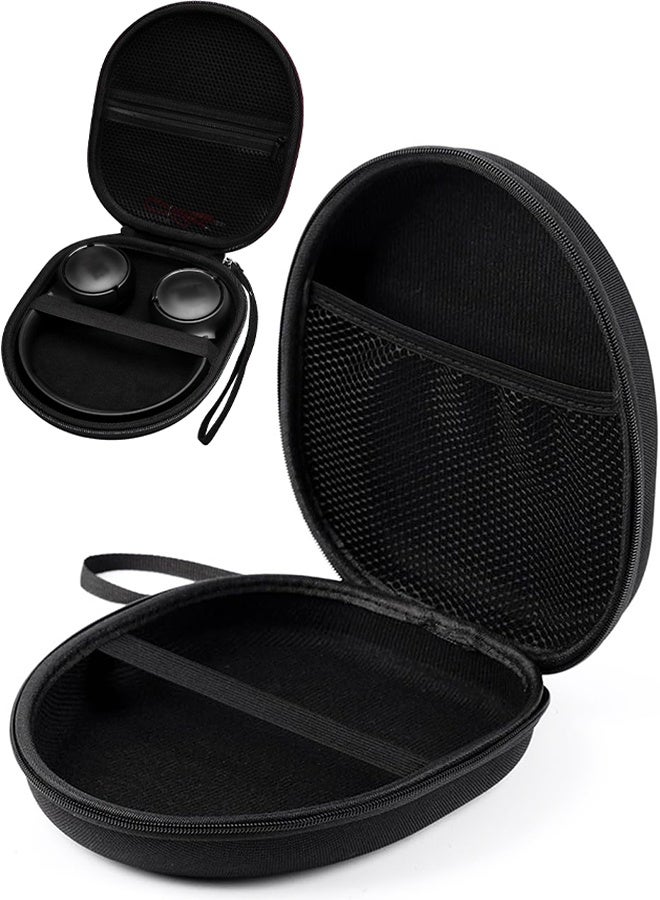 حقيبة سماعات رأس عالمية متوافقة مع JBL Tune 510BT و720BT، وSony WH-CH 720N/WH-CH520، وSoundcore Q20/Q30، وBERIBES، وKVIDIO، وTOZO، وغيرها. حقيبة سفر صلبة سوداء اللون. - Image 1