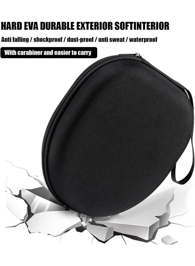 حقيبة سماعات رأس عالمية متوافقة مع JBL Tune 510BT و720BT، وSony WH-CH 720N/WH-CH520، وSoundcore Q20/Q30، وBERIBES، وKVIDIO، وTOZO، وغيرها. حقيبة سفر صلبة سوداء اللون. - Image 4