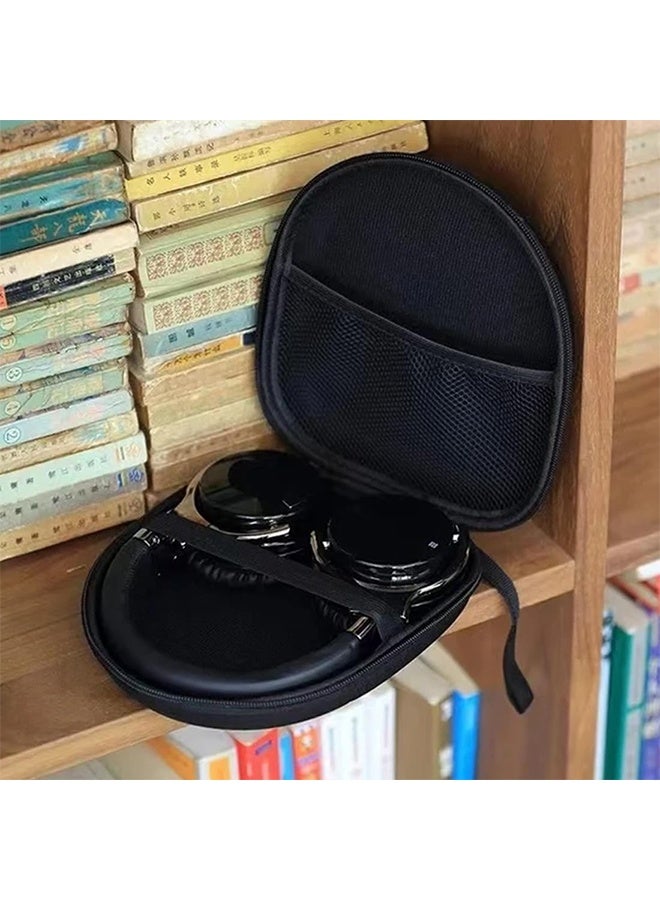 حقيبة سماعات رأس عالمية متوافقة مع JBL Tune 510BT و720BT، وSony WH-CH 720N/WH-CH520، وSoundcore Q20/Q30، وBERIBES، وKVIDIO، وTOZO، وغيرها. حقيبة سفر صلبة سوداء اللون. - Image 5