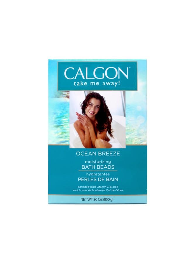 Calgon Ultra-Moisturizing Bath Beads, Ocean Breeze, 30 Ounce - Image 1