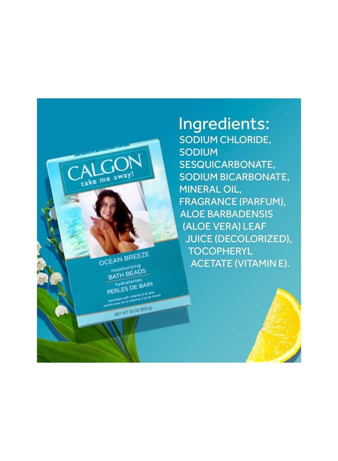 Calgon Ultra-Moisturizing Bath Beads, Ocean Breeze, 30 Ounce - Image 5
