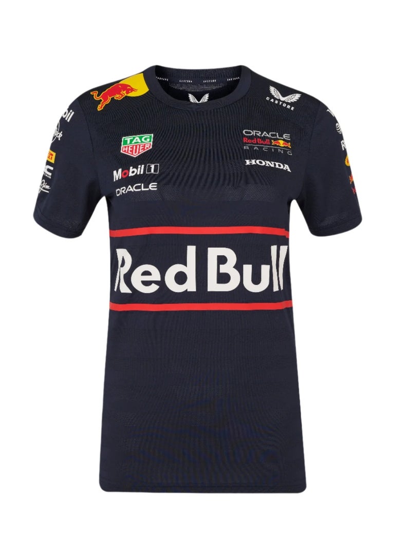 Red Bull Racing Womens Teamline Set Up T-shirt - Image 1
