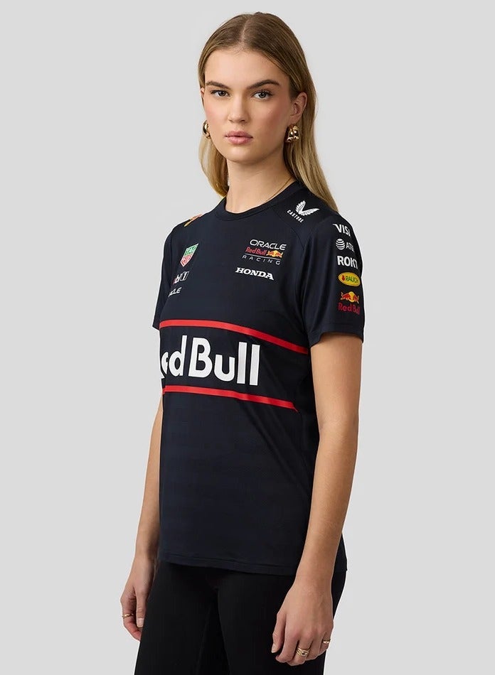 Red Bull Racing Womens Teamline Set Up T-shirt - Image 1
