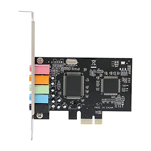 PUSOKEI PCIE Sound Card, 6channel Stereo Desktop Sound Card, 3D Stereo PCIe Audio Card,suitable for 7/Vista/ 32/64bit PC computers - Image 1
