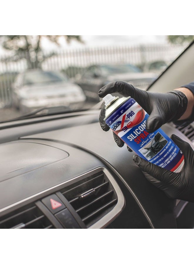 Xpro Silicone Spray Lubricant 450ml - Professional Grade Multi-Purpose Aerosol for Vehicles, Rubber & Plastic - Prevents Squeaks, Corrosion & Friction - X99-720 - Image 4