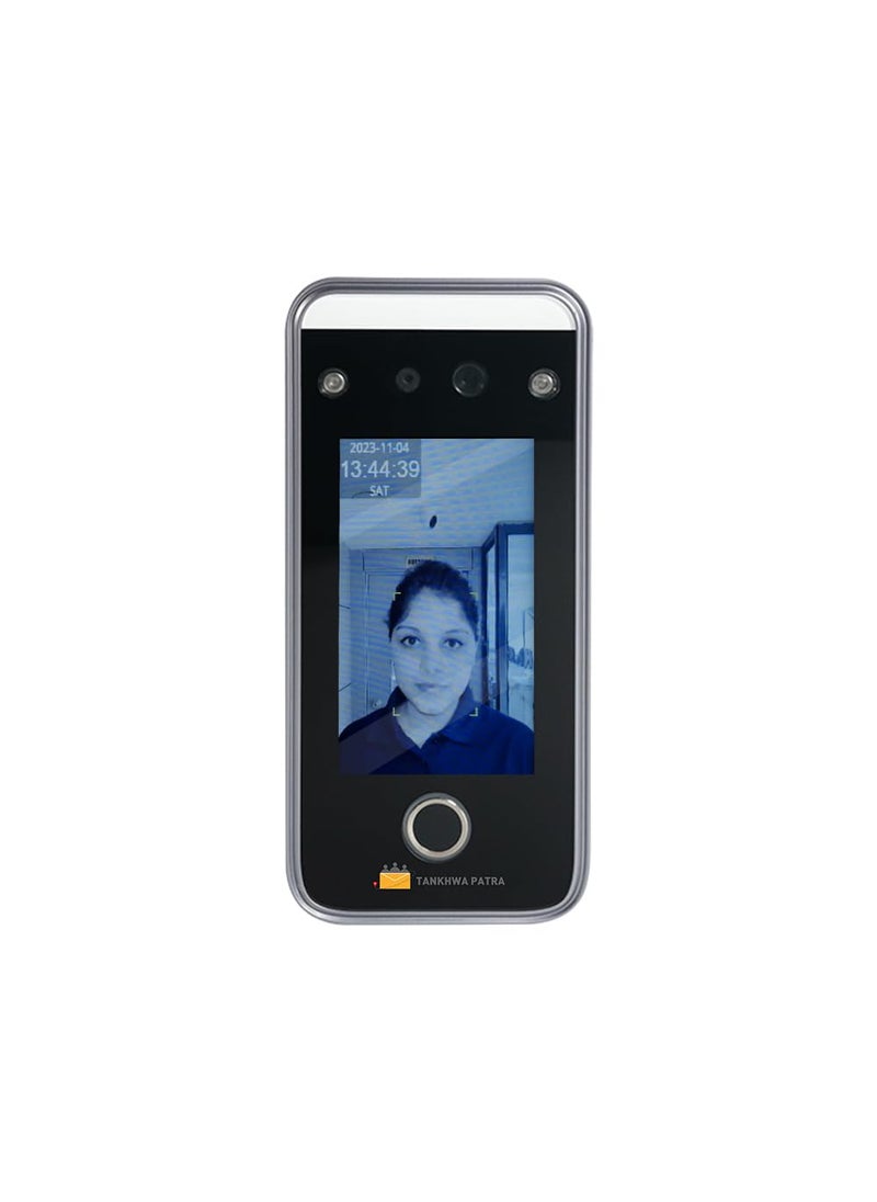 TANKHWA PATRA WITH LOGO - TANKHWA PATRA AI Face Recognition Attendance Device Biometric Machine System with Cloud Based Attendance Software 5000 Faces 10000 Fingerprint Capacity FaceLANWiFi - Image 1