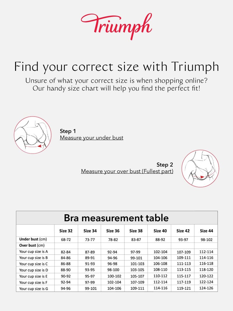 Triumph International Women's Non Padded | Wireless | Doreen 36F Deep Burgundy | Full-Coverage Big Cup Bra | Pack of 1 - Image 5
