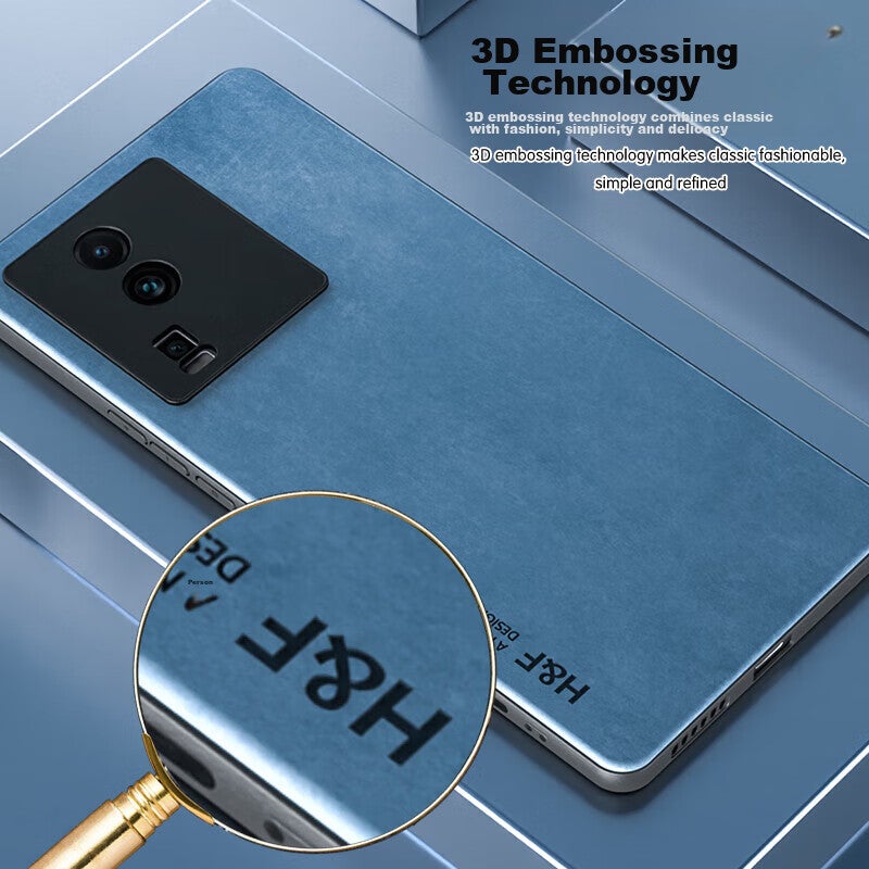 JD Jing Zao HotFire Phone Case for Vivo IQOO Neo 7, Vivo IQOO Neo 7 Protective Cover, Upgraded Skin-Like Lambskin Matte Lens Full Protection Silicone Case for Men And Women - Coral Blue - Image 2