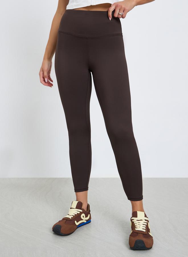 Styli Solid Leggings with Elastic Waistband - Image 2