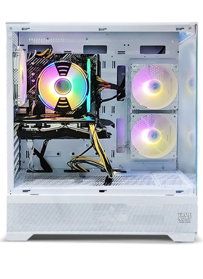 Truenort Gaming PC, Intel Core i5-13400F, RTX 4060, 16GB RAM, 1TB SSD, Air Cooler 120 mm,650W PSU,Window 11 Pro, White Case  - Image 2