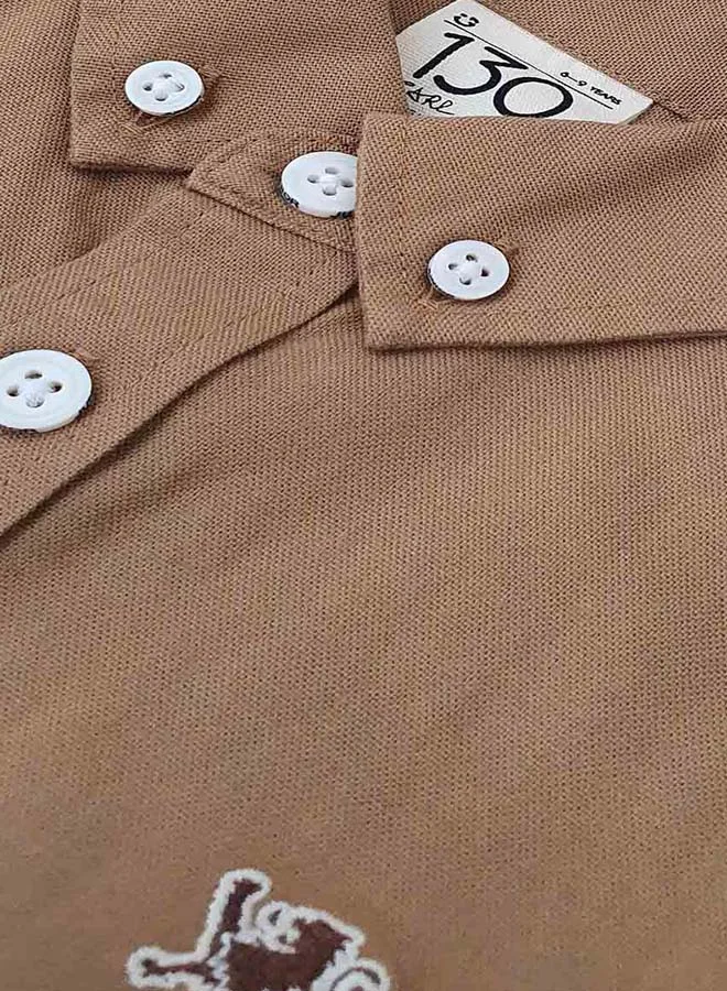 GIORDANO Junior's Cotton Oxford Button Front Long Sleeve Shirt